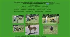 Desktop Screenshot of cattledogmaine.com
