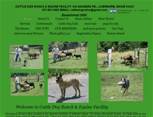 Tablet Screenshot of cattledogmaine.com